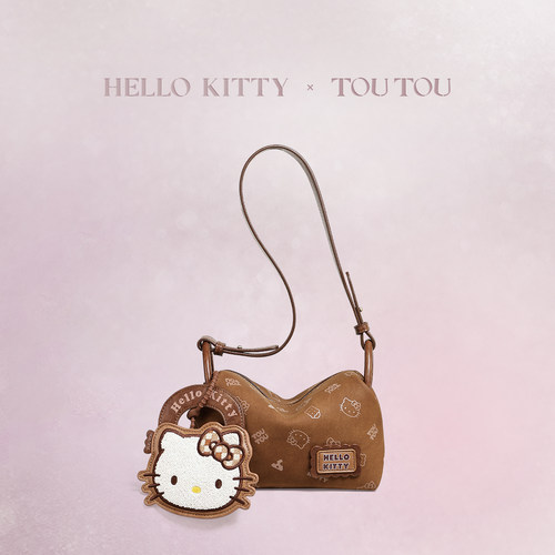 TOUTOUhellokitty凯蒂猫吐司枕头包百搭通勤单肩斜挎包包生日礼物