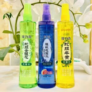 隆力奇夏季驱蚊花露水蛇胆金银花薰衣草香型舒爽195ml喷雾型户外