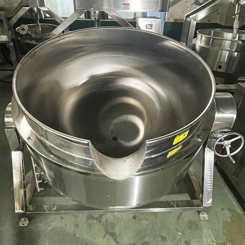 小型糖果熬糖化糖锅可倾斜式电加热夹层锅自动控温中草药熬煮锅
