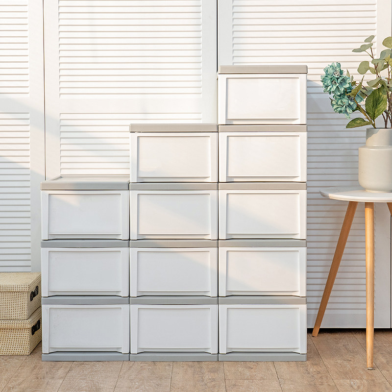 精选爱丽思IRIS 窄型四层抽屉收纳整理柜塑料箱简易储物柜夹缝收,收纳整理,鞋柜,淘宝优惠券,粉丝福利购,淘宝优惠卷