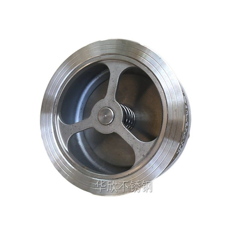 304不锈钢对夹式止回阀H71W-25P逆止阀201升降式薄型立式单向阀15