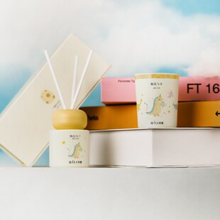 精选其里小恐龙的诞生香薰礼盒自然之息无火香氛蜡烛套盒可爱生日