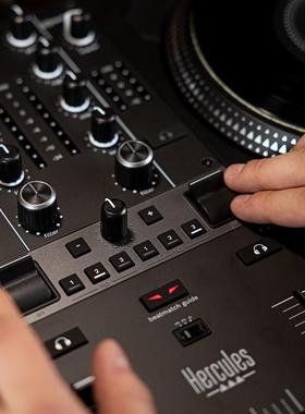 嗨业酷乐黑T7专DJ盘VXN胶搓碟打碟机控制器Serato转莱恩