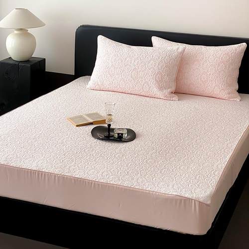 2025年新款凉豆豆冰丝席三件套可水洗空调软凉席1.5m1.8m床笠夏季