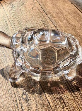 水晶乌龟摆件客厅书房晶甲桌面装饰送礼物透明时尚创意摆放