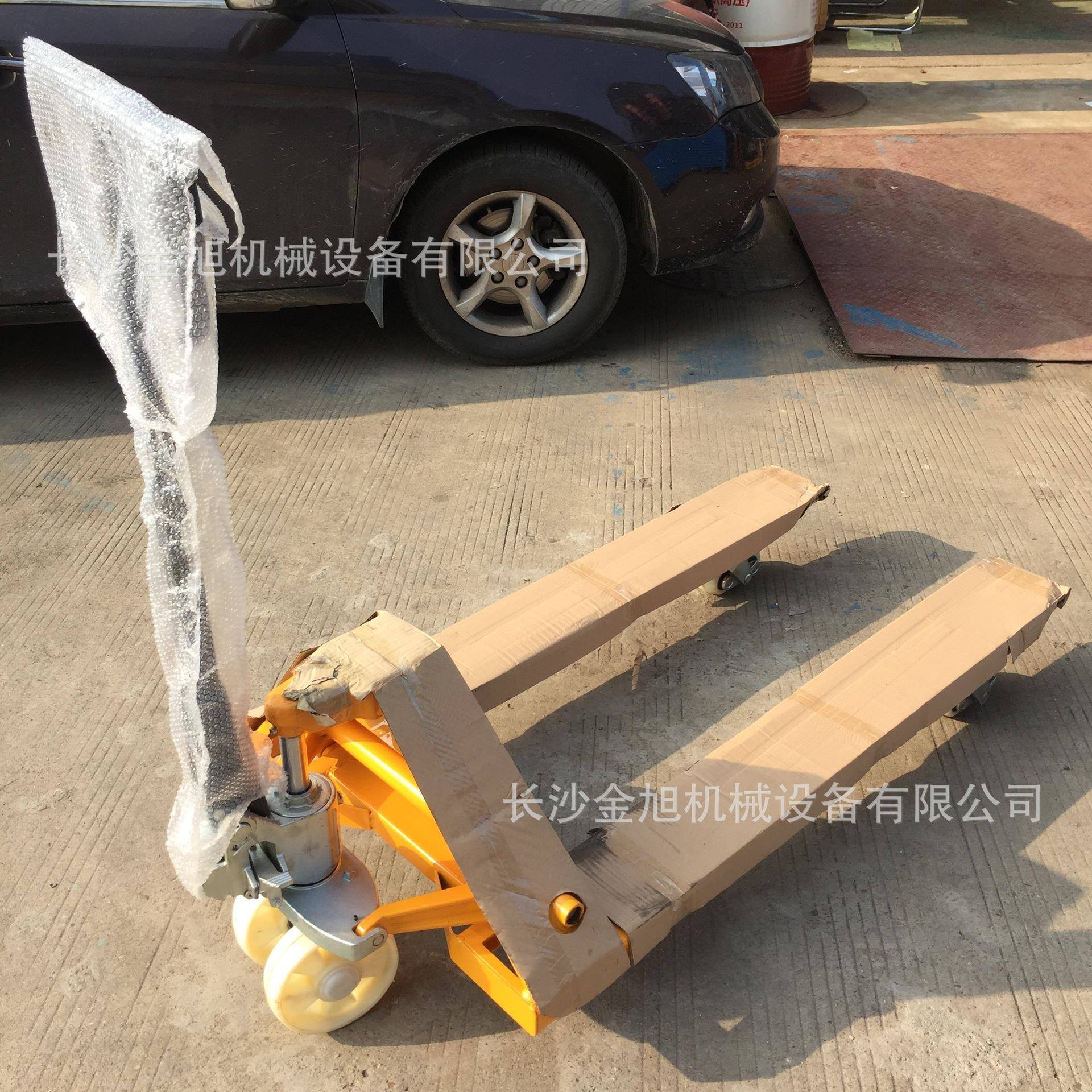 手动液压叉车吨手推车搬运车油压车地牛手拖车长沙金旭插叉铲车