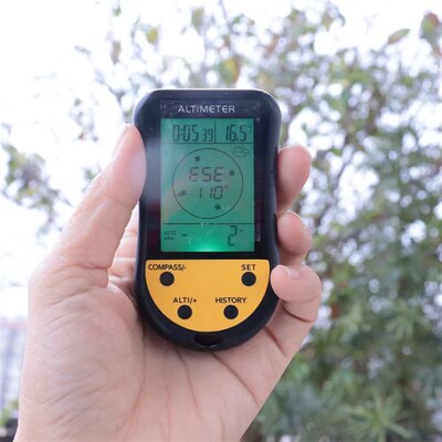 专用海拔高度计测量电子指南针越野自驾游大气气压计温度计天气预