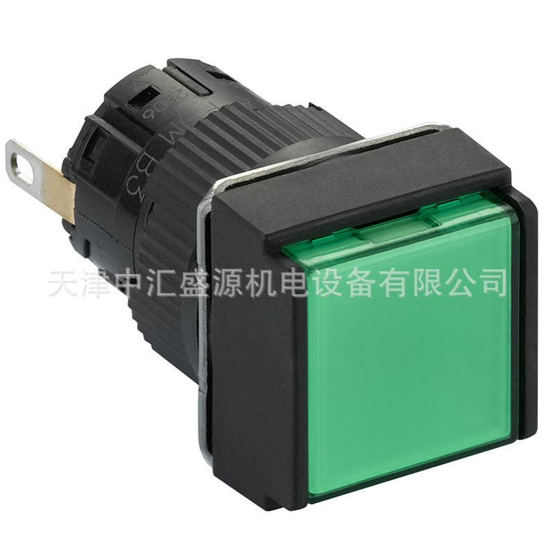 XB6ECV3BF绿色24VDC指示灯16mm方形指示灯XB6ECV3BF