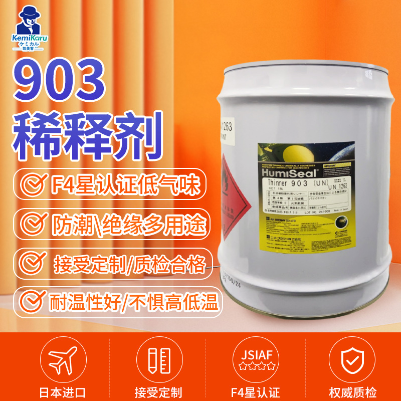 进口Humiseal903稀释剂4L18L工业胶水披覆胶源头厂家密封胶