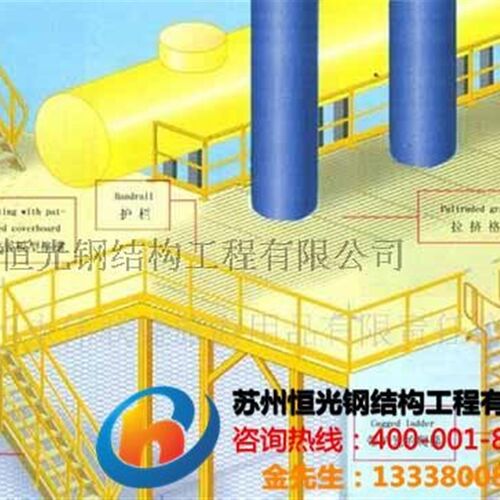 苏州钢结构厂房制作框架钢结构钢结构玻璃楼梯