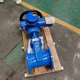 弹性座密封闸阀 DN200软密封开关型电动暗杆闸阀 Z945X 10Q