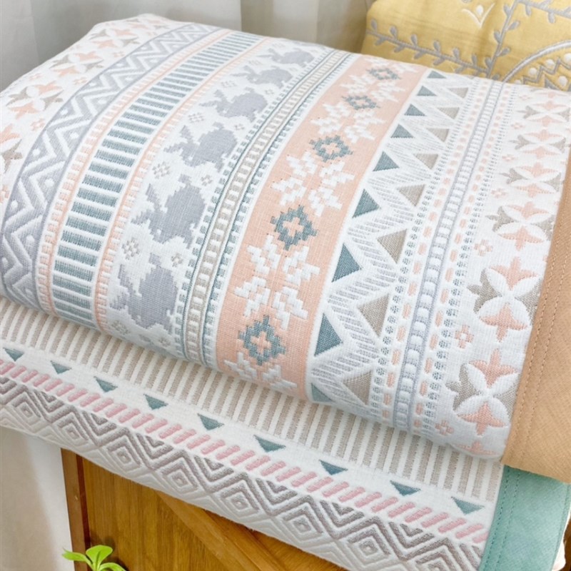 六层纱布凉席高端纯棉软四季床单加大床盖透气不沾身A类级可机洗