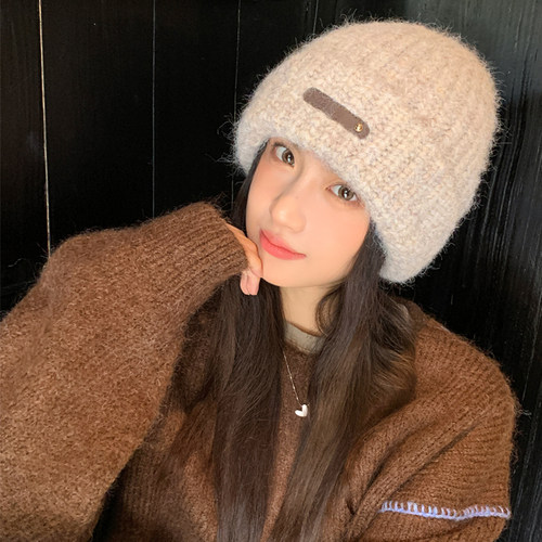针织帽子女2025新款毛线帽子