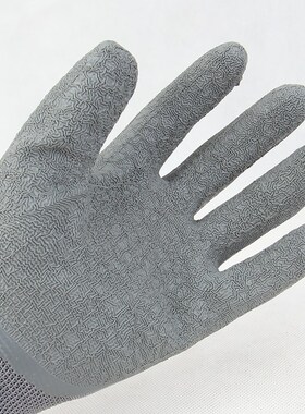 星宇L508手套劳保耐磨皱纹防滑奋斗者透气劳动工地工作防护胶手套