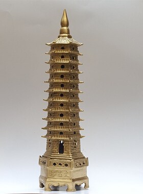 纯铜文昌塔11层十三层十一层七层塔九层13层文昌塔书房客厅摆件