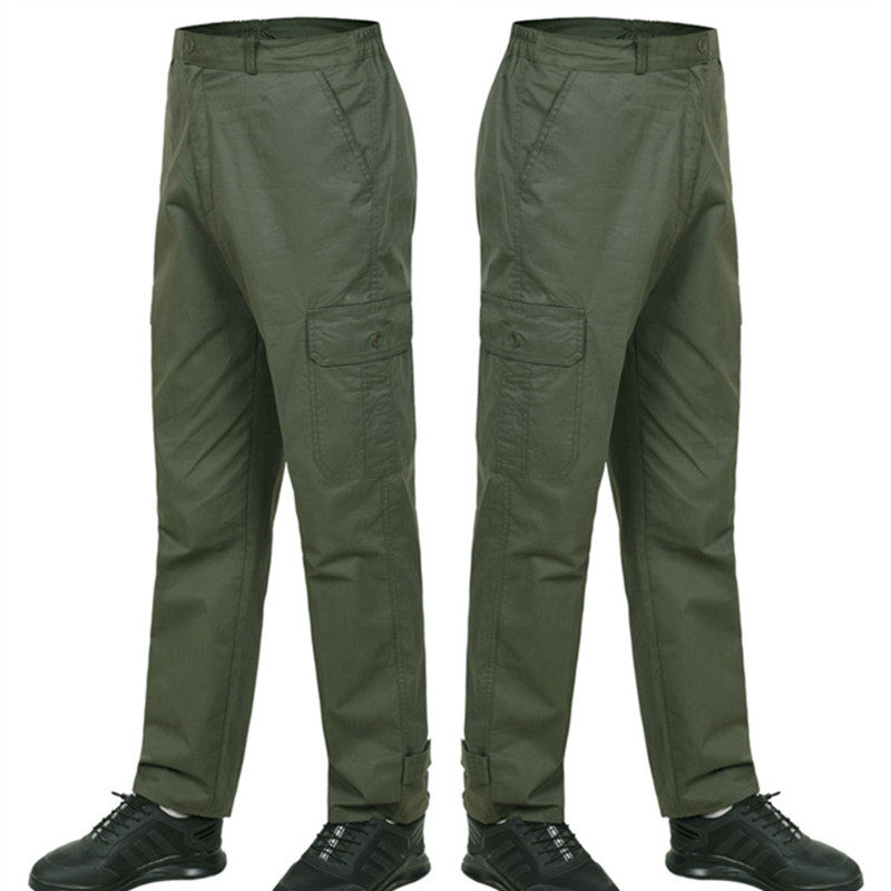 夏季工作服裤子男耐磨电焊工装裤薄款纯棉宽松工地干活穿的劳保裤