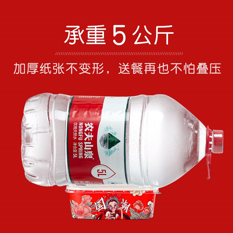 一次性打包盒国潮打包盒中国风炸豆腐长方形年糕打包盒