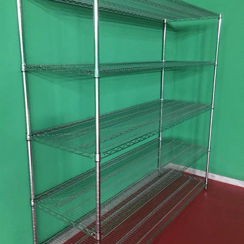商用加粗货架置物架厨房多层收纳架金属网格储物架仓库杂物架落地