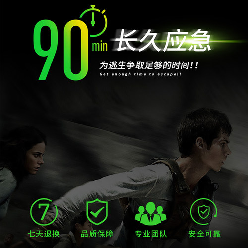 多功能款消防应急灯二合一两用双头安全出口疏散指示牌LED照明灯