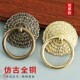 中式 木门把手古建庭院门拉环复古实心门环配件 纯铜大门拉手老式