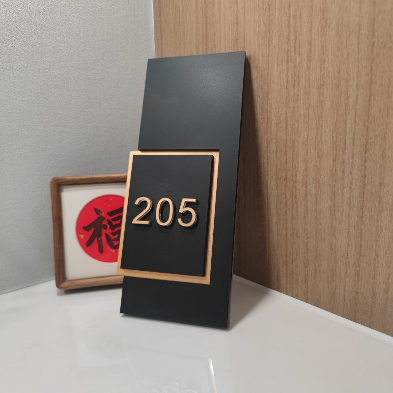 门牌号码牌家用入户门牌定制房间公寓酒店民宿棋牌室门牌高级感轻