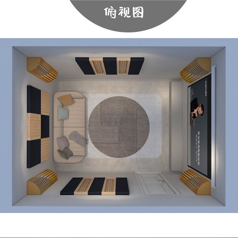 汇声家庭影院套餐吸音板隔音材料影音室别墅私人影院声学方案