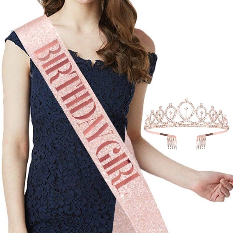 闪粉生日快乐肩带港风女神绶带小公主皇冠头饰发箍带水钻拍照道具,节庆用品/礼品,节日装扮用品,淘宝优惠券,粉丝福利购,淘宝优惠卷