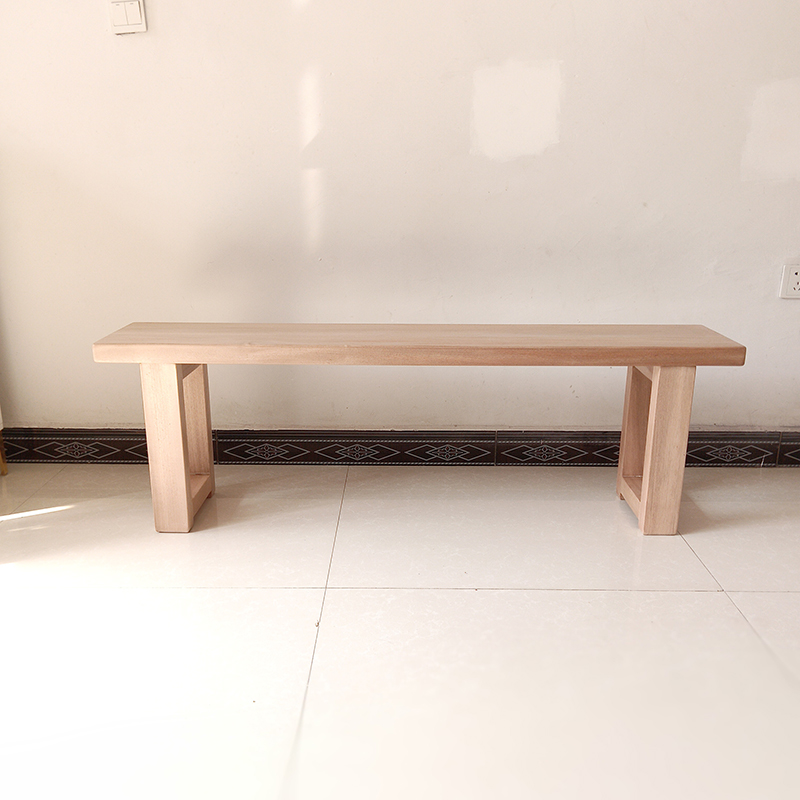 休闲实木长条凳胡桃木原木餐椅餐厅餐桌坐凳单人多人位支持可定制