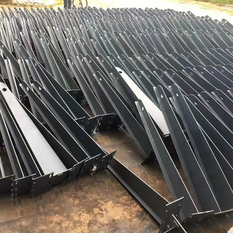 定制不锈钢玻璃钢梁雨棚碳钢牛腿支架钢架H型钢结构挑梁幕墙爪件