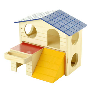 笑笑家仓鼠玩具造景用品秋千木制家具木窝仓鼠小窝房子金丝熊窝屋