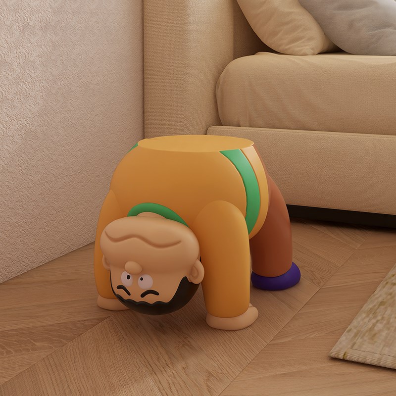 胖虎客厅茶几边几玄关入户门口换鞋凳儿童沙发凳矮凳家用轻奢高级