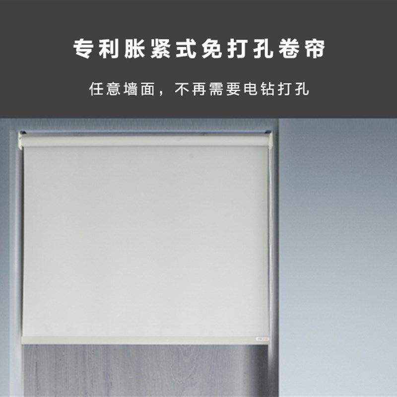拉姆斯卷帘窗帘遮光手拉升降卷拉式办公室卫生间浴室厨房卧室防水