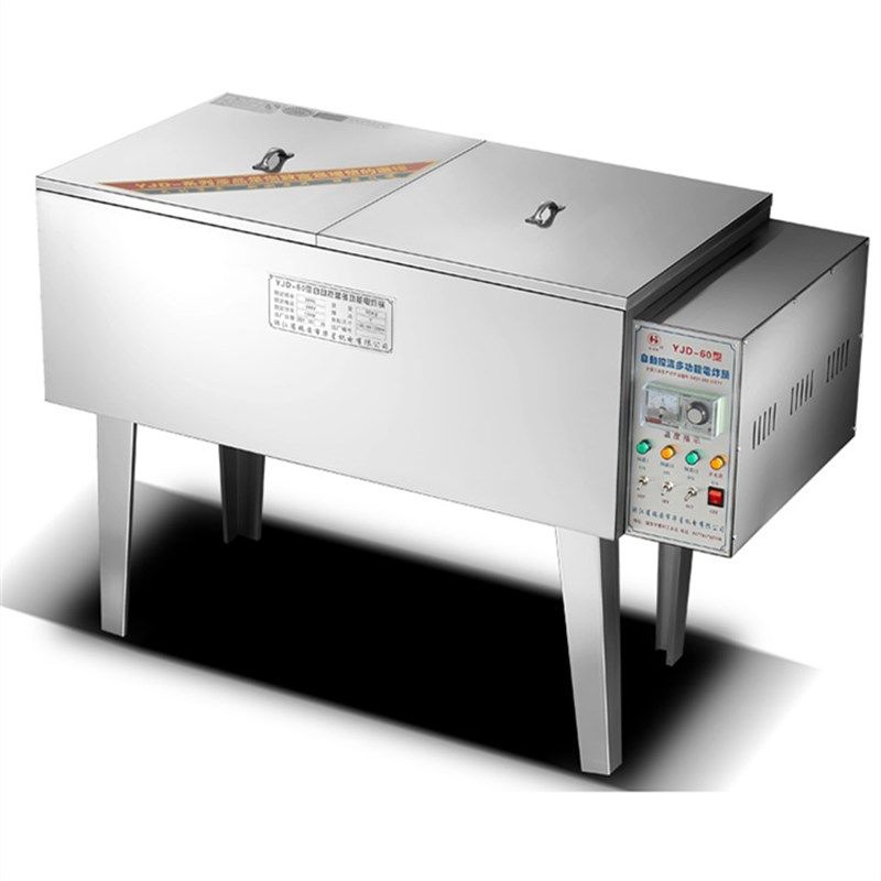 商用炸锅炸串薯条机电热60型小吃泡泡设备油锅摆摊鸡排锅单缸华星