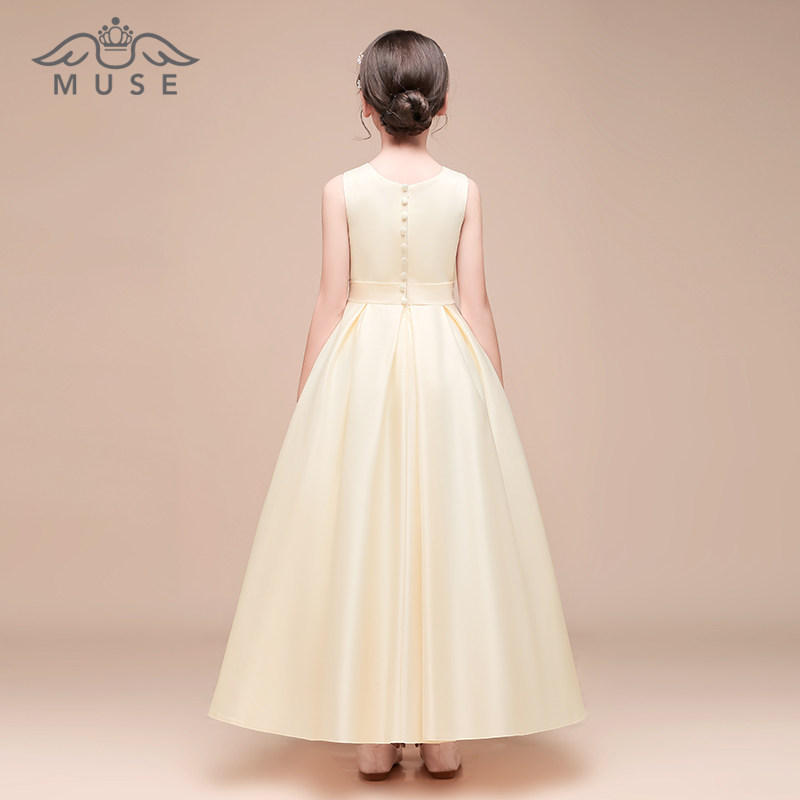 女童钢琴表演礼服裙高贵女童公主裙礼服主持人小礼服大提琴演出服