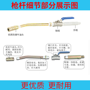 高压注浆机灌浆机压力表灌浆机枪杆组合牛油头止水针头开关阀门