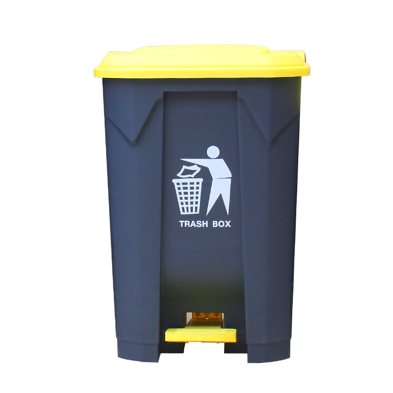 脚踩大号垃圾桶厨房家务清洁带盖办公室脚踏式商用垃圾箱户外环卫