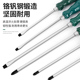 穿芯螺丝刀套装 工业级起子高硬度梅花平口一字改锥工具带强磁十字