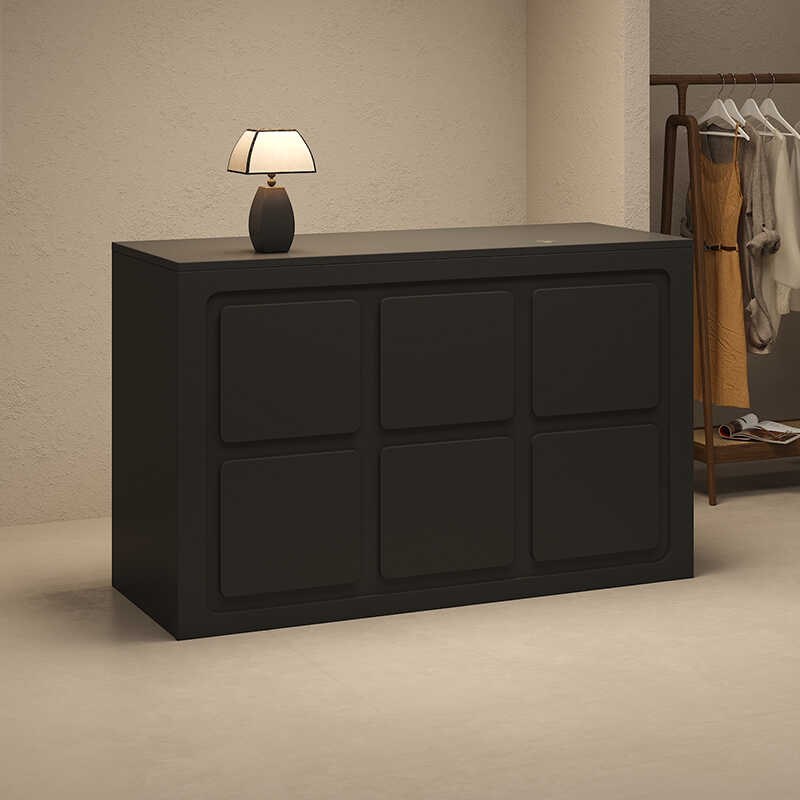 服装店收银台女装店前台接待台平面简约商用小型美容院养生馆美发