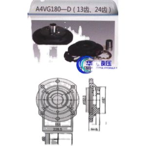 油泵配件维修中联徐工泵车 力士乐A4VG180串恒压泵补油泵齿轮泵