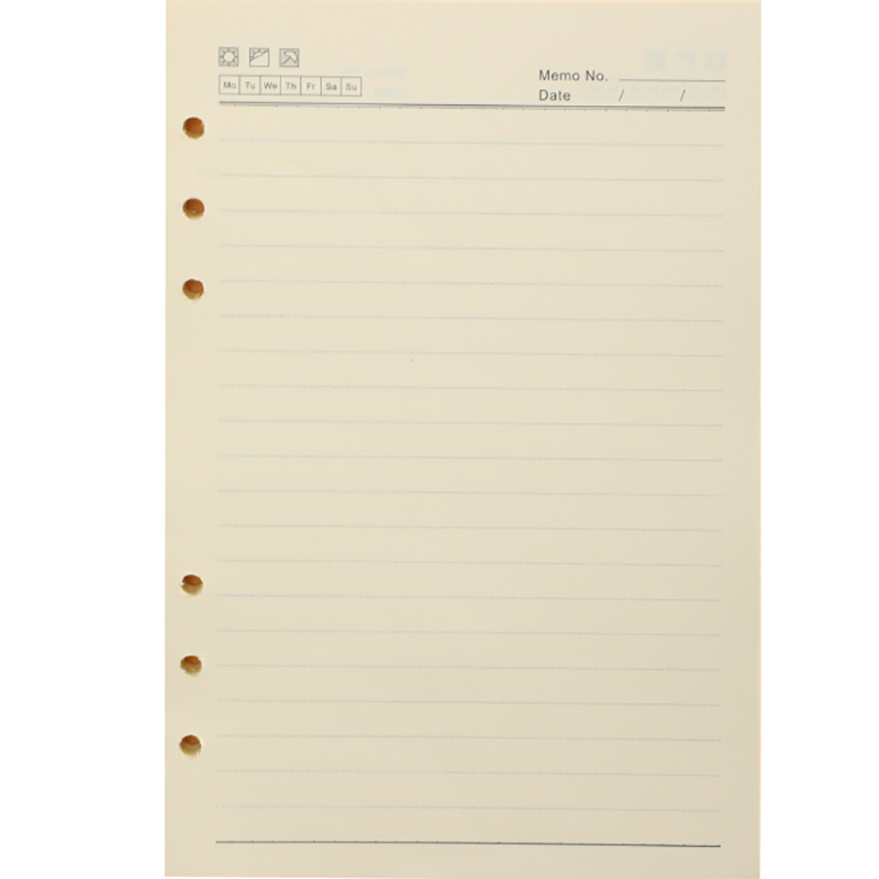 新品A4活页替芯A7本子内芯A5六孔20孔26孔四孔B5九孔活页纸A6内页