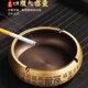 特大号纯黄铜百福菸灰缸金属铜制送父亲家用客厅办公室茶桌中国风