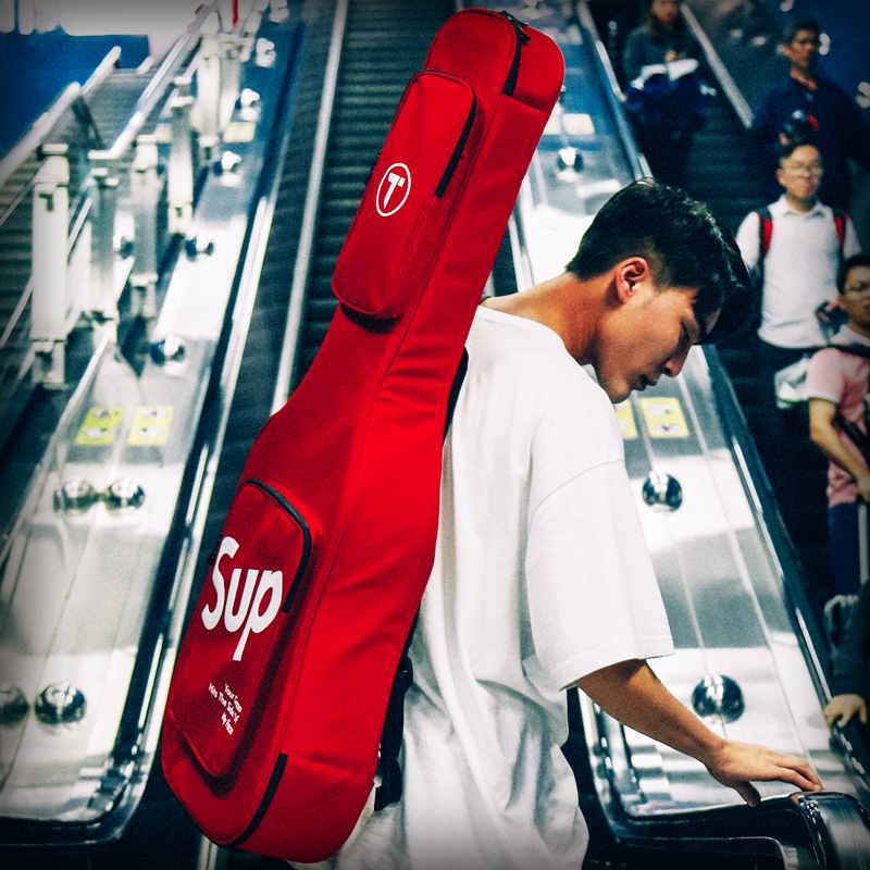 吉他包36 3840 41寸民谣加厚防震防水双肩背包古典琴盒电吉它包42