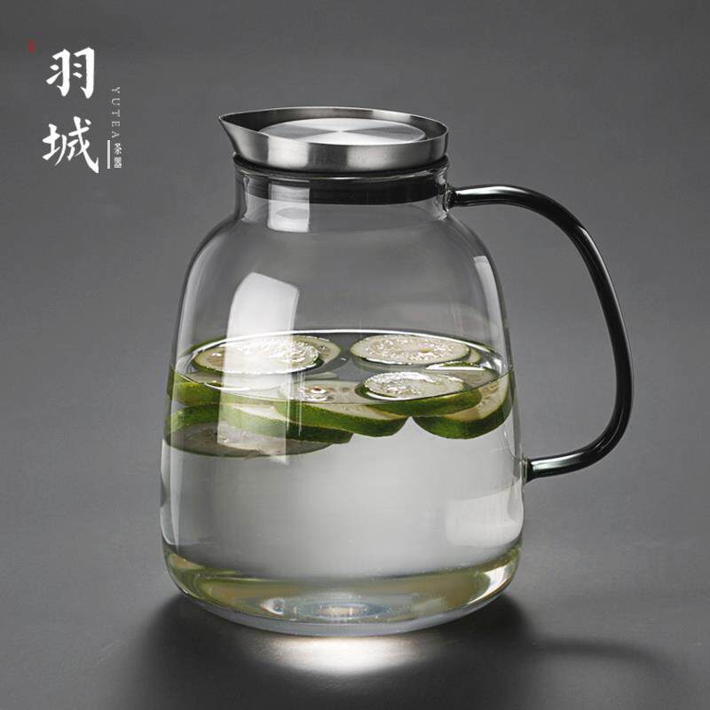 冷水壶耐高温北欧创意水杯套装耐热防爆大容量玻璃壶家用凉水壶