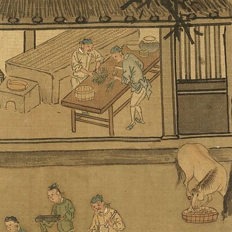 明代沈周韩愈画记图微喷打印宋元明清山水人物画临摹画稿复制画心