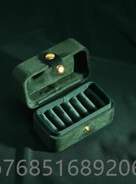 高档taim指y戒盒欧迷式复古风手工制旅作高档收纳盒你行首饰盒