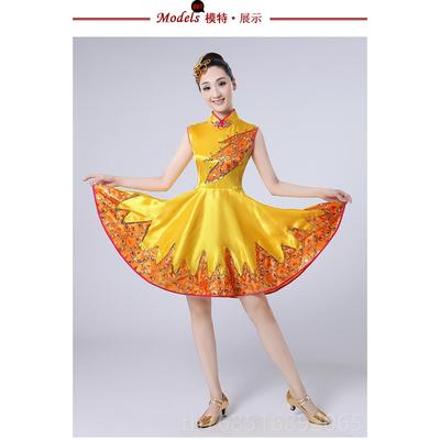 高档新款秧歌服大唱演出服扇舞腰鼓服快板舞广合舞现子代场舞蹈服