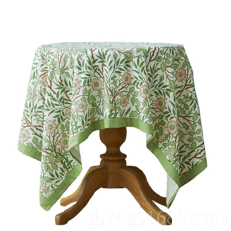高档美式桌布轻奢风卉桌布欧式田园长餐方形花茶几亚麻档台布高级,居家布艺,桌布,淘宝优惠券,粉丝福利购,淘宝优惠卷