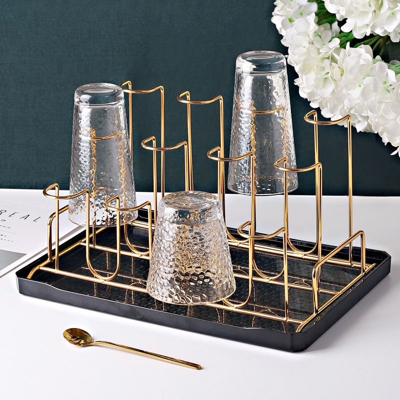 客厅8杯架杯子收纳12杯架带沥水托盘高低水杯金属收纳架4杯倒挂架,家庭/个人清洁工具,杯架,淘宝优惠券,粉丝福利购,淘宝优惠卷