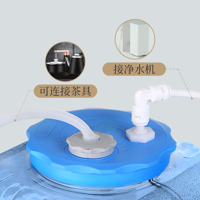 带浮球接净水机器茶吧机功夫茶台茶具家用宽口塑料纯净矿泉小水桶