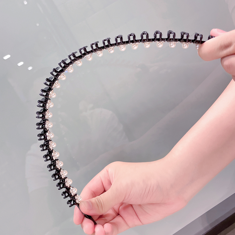 镶钻水钻珍珠韩国甜美清新儿童发箍小女孩头箍发饰公主碎发卡头饰